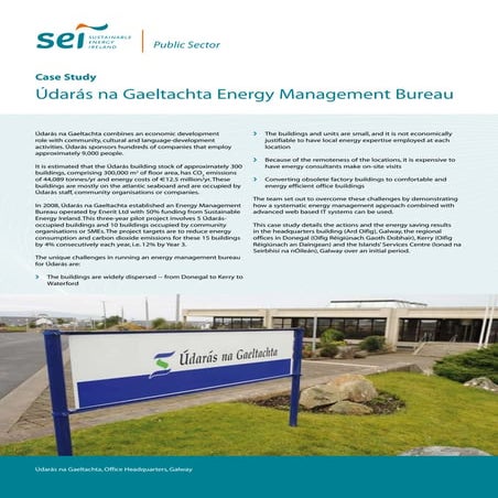 Energy Management Bureau -  Udaras na Gaeltachta - case study