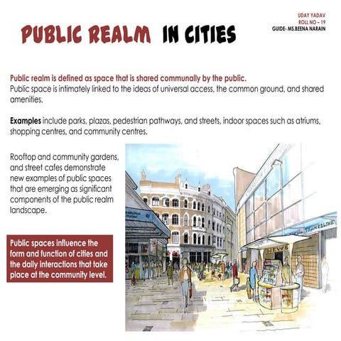 Public Realm In Cities