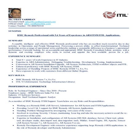 Uday vardhan  bmc remedy professional