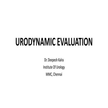 Ude (urodynamic evaluation)