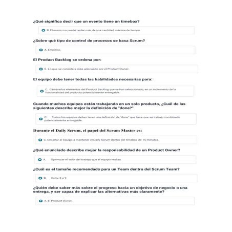 Scrum Master - Ejercicios 1 Udemy