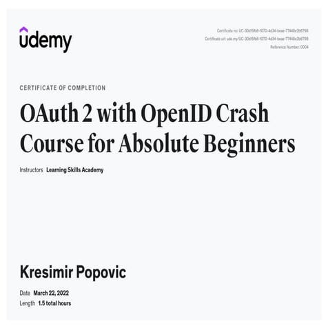 udemy - oauth2 and openid crash course.pdf