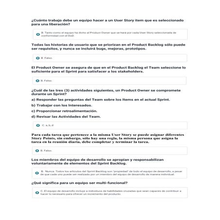 Scrum Master - Ejercicios 2 Udemy