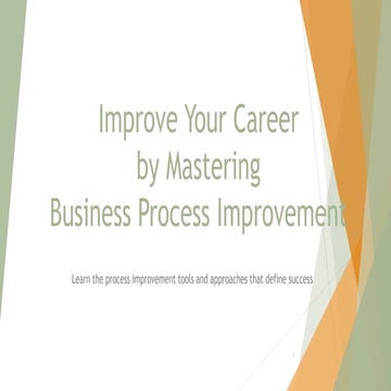 Leadership, Business Process Improvement, & Process Mapping!