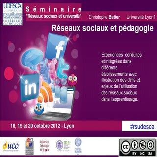 Réseaux sociaux et pédagogie  Udesca