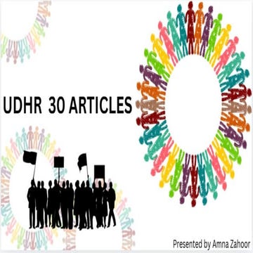 Universal Declaration Human Rights 30 Articles.pptx by amnazahoor016 ...