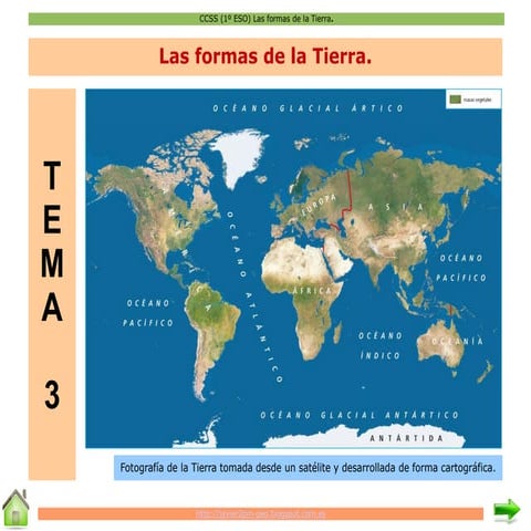 Las formas de la Tierra.