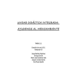 Udi Ayudemos al medioambiente con r...
