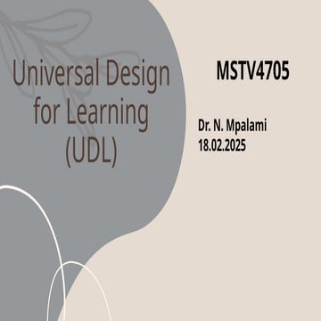 Universal Design for Learning - three principles