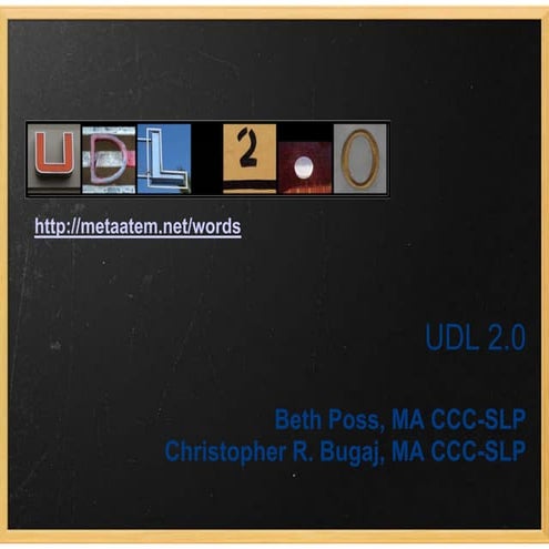 UDL 2.0 for PATINS Project