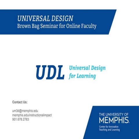 Universal Design for Learning | PPTX