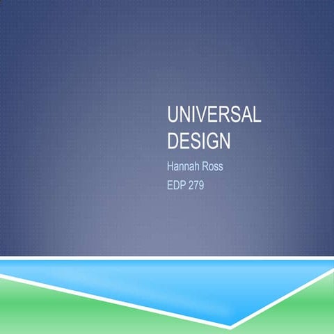 Universal Design for Learning
