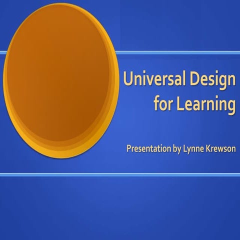 Udl presentation