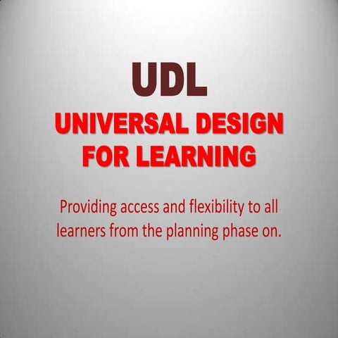 Udl presentation