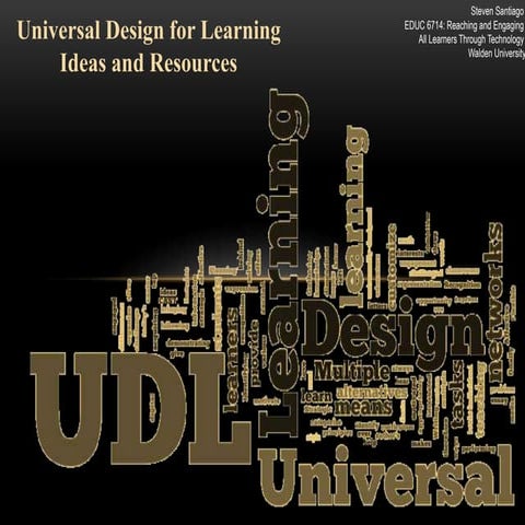 Universal Design for Learning Ideas and Resources