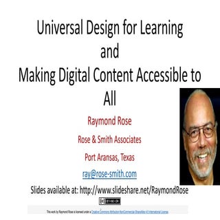 Universal Design for Learning  and ...