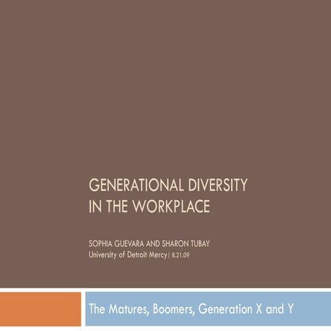 Udm Generational Diversity