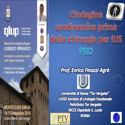 L’indagine urodinamica prima della chirurgia per IUS - PRO