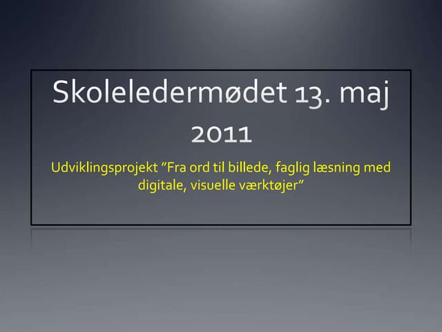 skoleledermøde