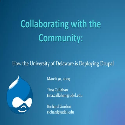 Collaborating with the Community