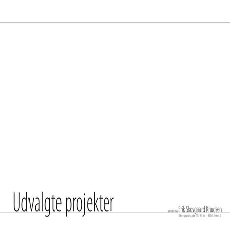 Udvalgte projekter 2003-2009