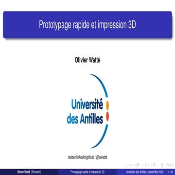 Master2 : prototypage rapide et impression 3D | PDF