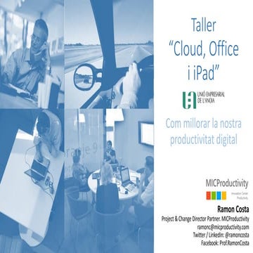Treballar en mobilitat amb ipad, office i dropbox (UEA - Igualada, 20/1/2016)