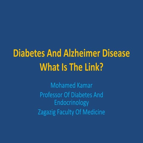 Ueda2016 diabetes and alzheimer disease - mohamed kamar