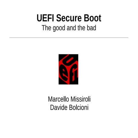 Uefi: l'eterna lotta tra il bene e il male