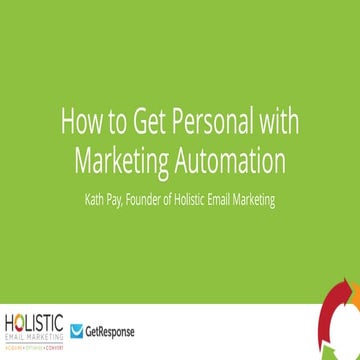 How to get Personal with Marketing Automation