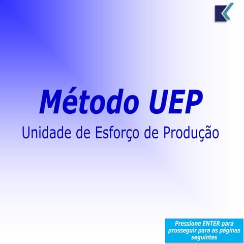 UEP - Apresentação Introdutória | PPTX