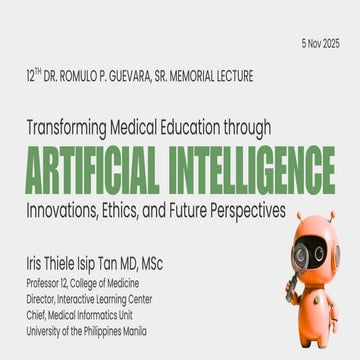 Transforming Medical Education through AI: Innovations, Ethics, and Future Pe...