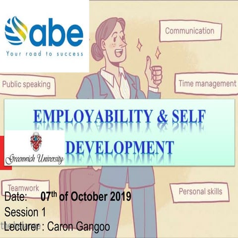 ABE LEVEL 4 FOUNDATION EMPLOYABILITY & SELF DEVELOPMENT Uesd session 07.10.19