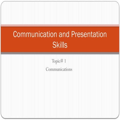 communication and presentation skills 01