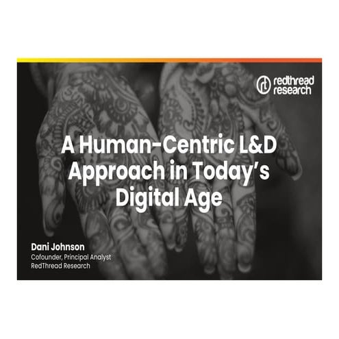 A Human Centric L&D Approach in Today's Digital Age