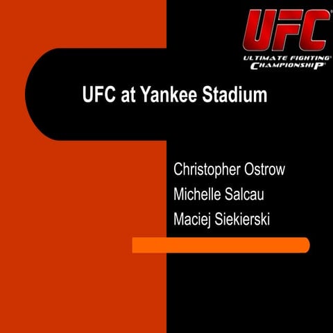 Ufc at yankee stadium | PPT