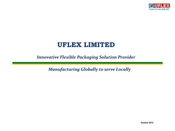 UFLEX ENGINEERS FIRST INDIAN RETORTABLE SPOUTED STAND-UP POUCH FOR COLD ...