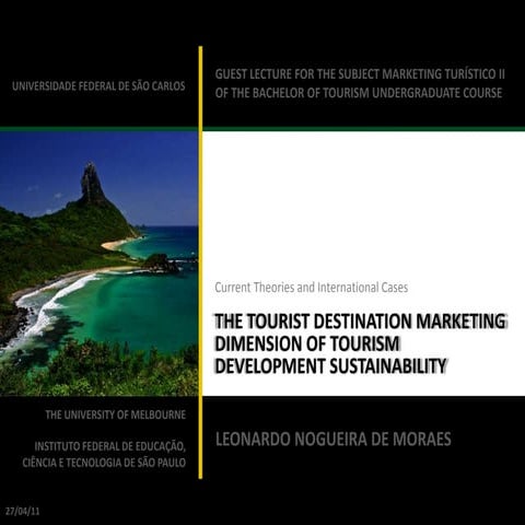 The Tourist Destination Marketing Dimension of Tourism Development Sustainability