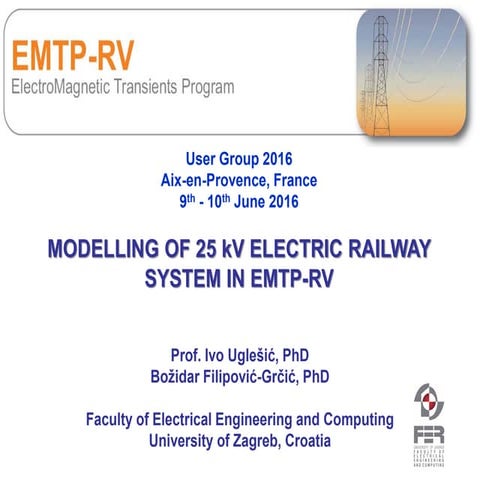 Modelling of 25 kV Electric Railway System