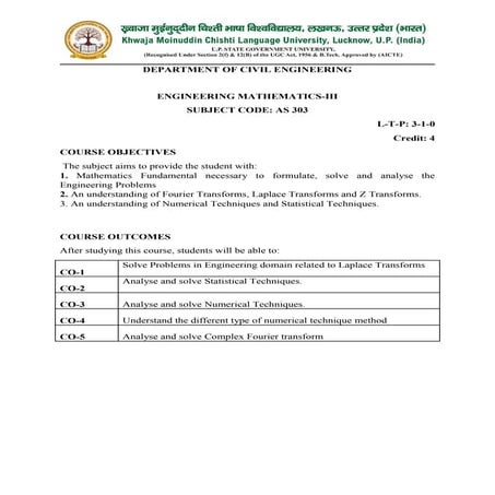 Khwaja muinuddin chisti language university,Lucknow, -B.Tech Civil Engineerin...