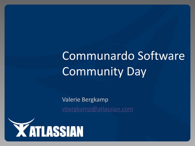 Confluence & JIRA Community Day - Latest updates from Atlassian - Valerie Ber...