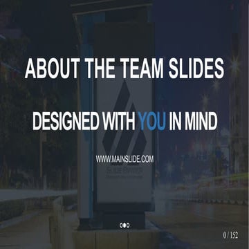 PowerPoint About Us / Our Team Slide