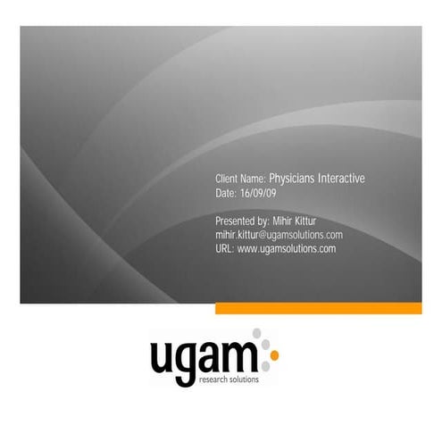 Ugam Research Services Portfolio Pdf