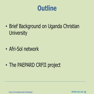 Uganda consortium presentation