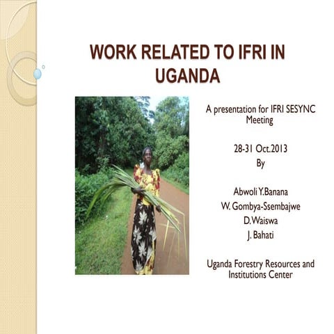 Forest landscape restoration in Kenya: Addressing gender equality | PPTX