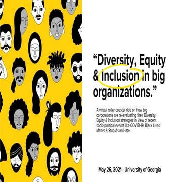 Diversity, Equity & Inclusion in Big Organizations