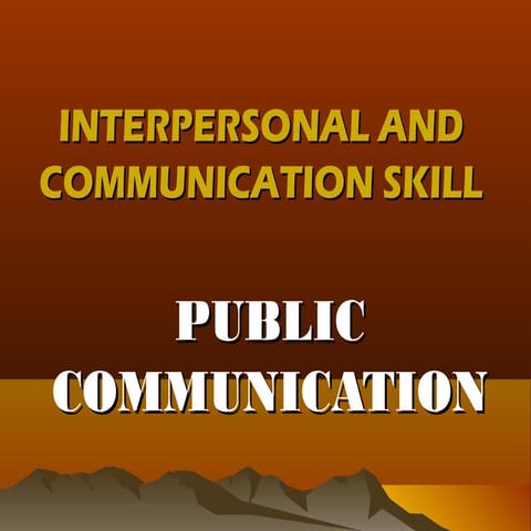INTERPERSONAL AND COMMUNICATION SKILLS- C.6
