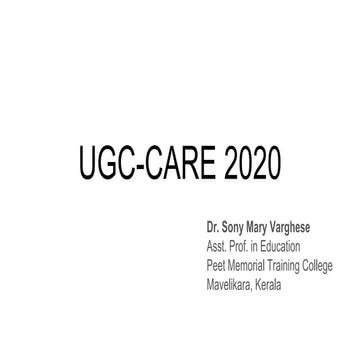 Ugc care 2020