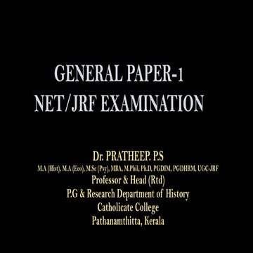 UGC-NET-JRF-PAPER 1 - PREPARATION MADE EASY