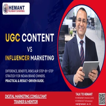 UGC Content vs Influencer Marketing Strategy, Benefits & Risks. | PDF